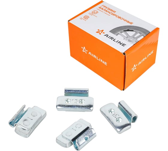 Изображение товара Груз балансировочный стальной Airline для стальных дисков 15 гр, 100 шт ATRK153