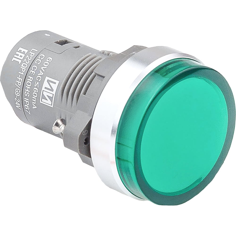 Изображение товара Лампа сигнальная Инпром Инновации LP22QP1-FM/G для напряжения 24В