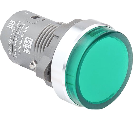 Изображение товара Лампа сигнальная Инпром Инновации LP22QP1-FM/G d22мм, зеленая 24В lp10903