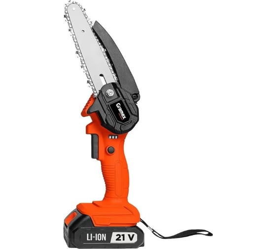 Изображение товара Пила цепная аккумуляторная Gramex HHT-2 MULTI , 21 Вольт, 2,0 А/ч, 1 акб, шина 6 дюймов 1/10 020328