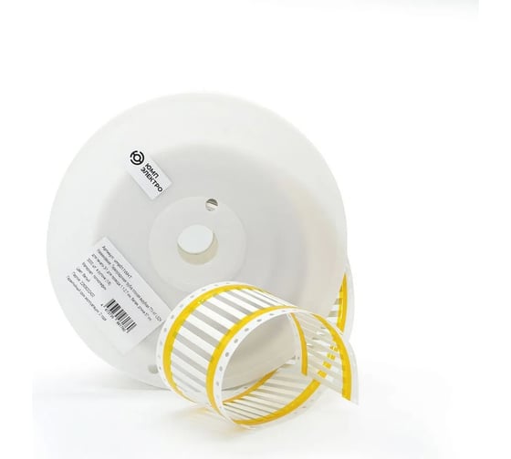 Изображение товара Термоусадочная трубка плоская вырубная ЮМП ЭЛЕКТРО ТТУ-НГ-LSZH для печати, 3/1, для провода 1.1-2.7 мм, белая, длина 50.8 мм, 57мм, 3000 шт. в рулоне (1/8) ump011WHT