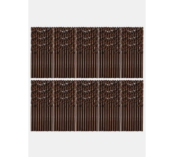 Изображение товара Сверло РОСИНСТРУМЕНТ с КОБАЛЬТОМ цилиндрический хвостовик 100 шт, 2.1 средняя серия, ГОСТ 10902-77 Р6М5К5 44821UP100