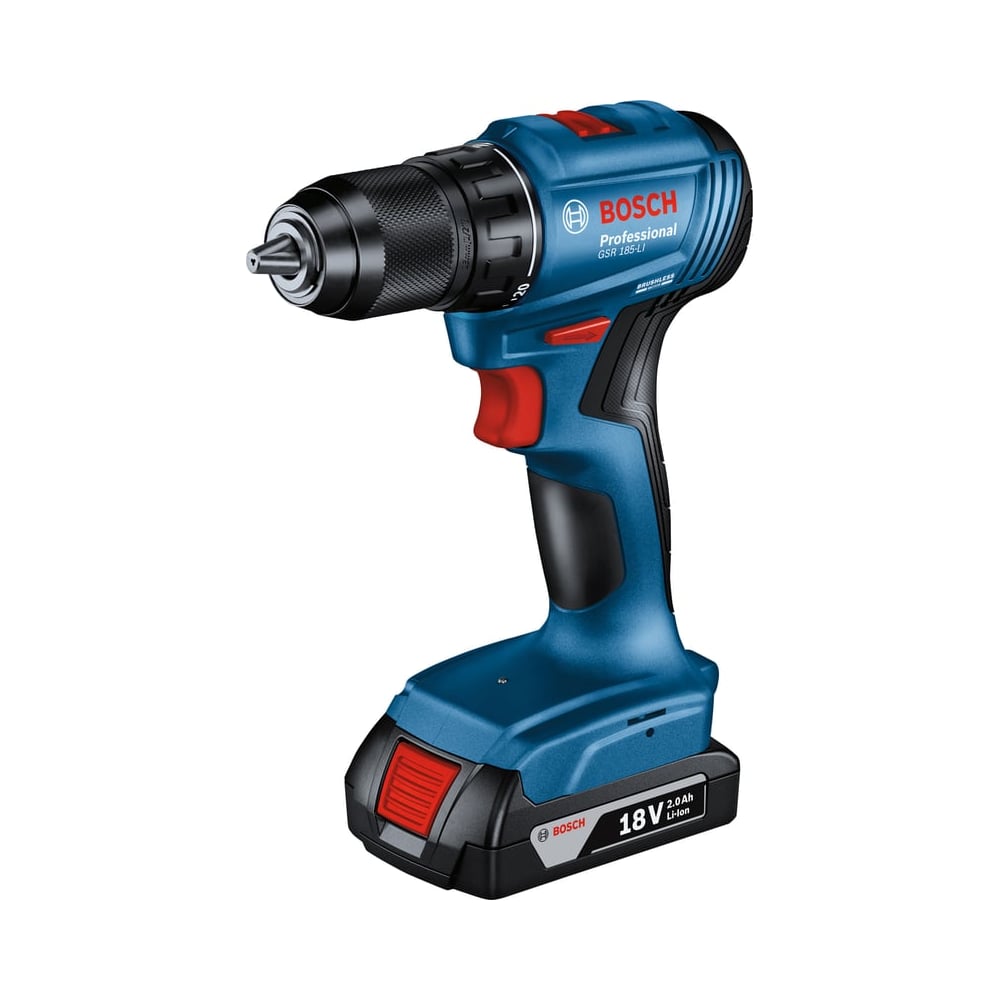 Изображение товара Аккумуляторная дрель-шуруповерт Bosch GSR185-LI 18 В быстрозажимной патрон