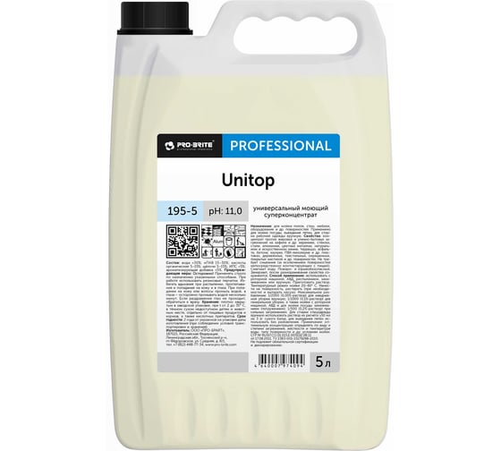 Изображение товара Универсальный моющий суперконцентрат Pro-Brite UNITOP 5 л 195-5