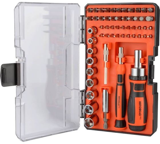 Изображение товара Набор отверток и насадок для точных работ АвтоDело 55 пр (пласт/ф) PRO 36739 17166