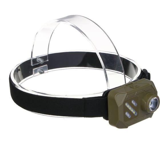 Изображение товара Фонарь налобный ЕРМАК SMD LED, 3 режима, 3хААА, 67x51x40 мм, пластик, красный свет 221-042