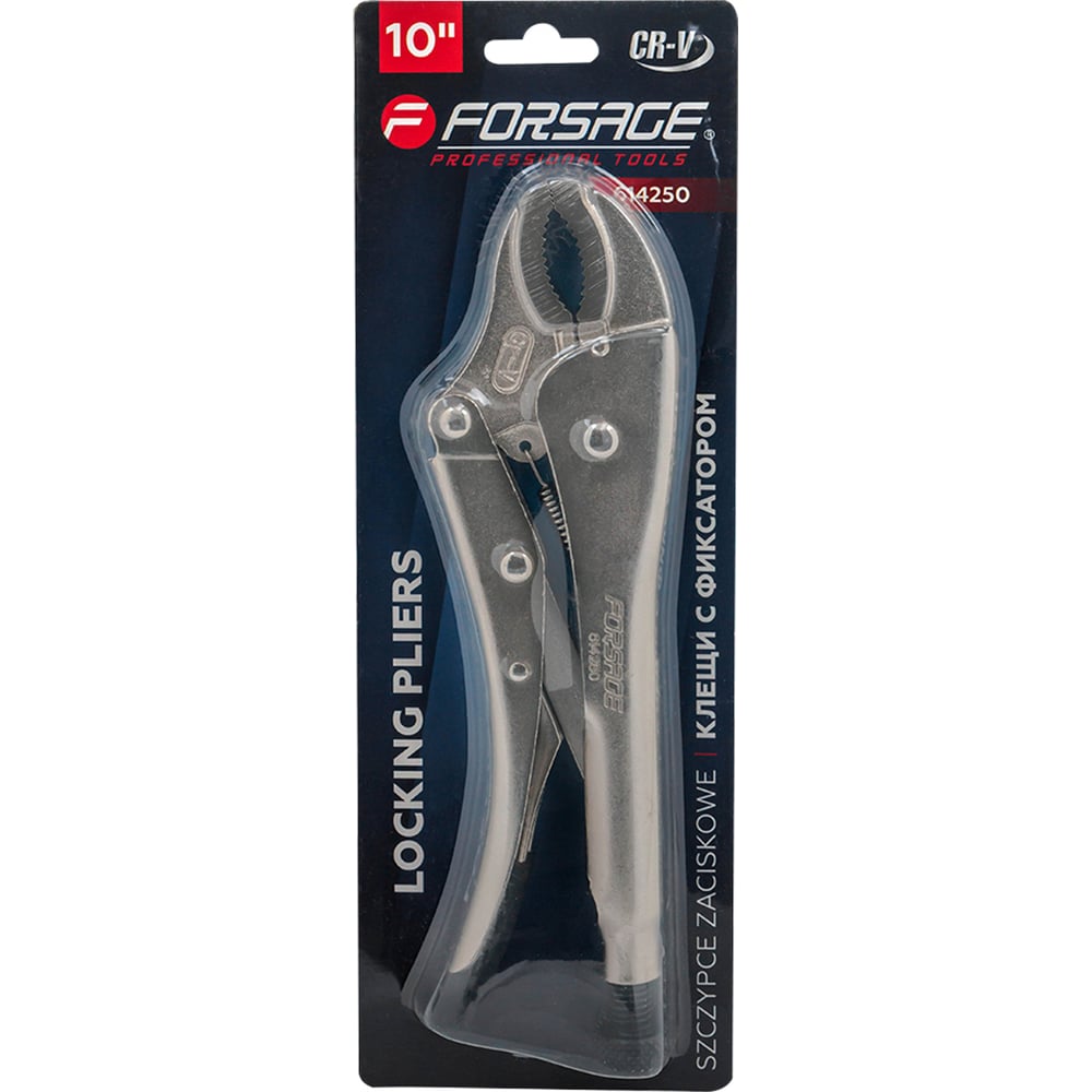 Изображение товара Зажим гейферный Forsage овальными губками 250 мм, полупрофессиональный