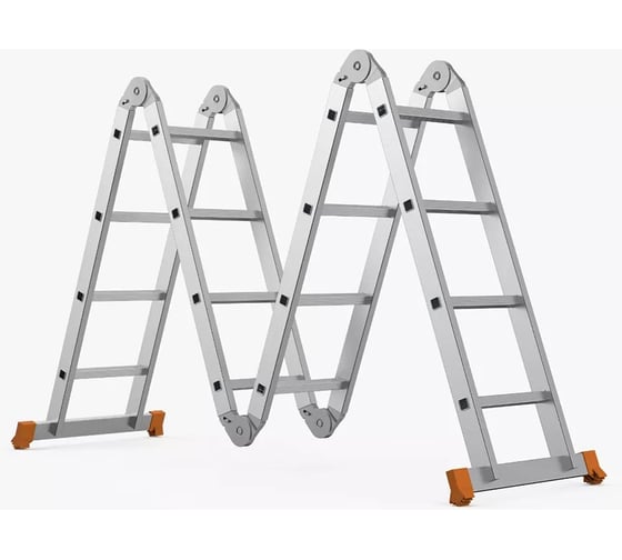 Изображение товара Лестница алюминиевая Sarayli трансформер, 4х4, 18237