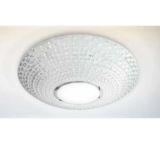 Изображение товара Светильник светодиодный IN HOME COMFORT CRYSTAL 125Вт 230В 3000-6500K 10000Лм 500x115мм с пультом ДУ 4690612059471