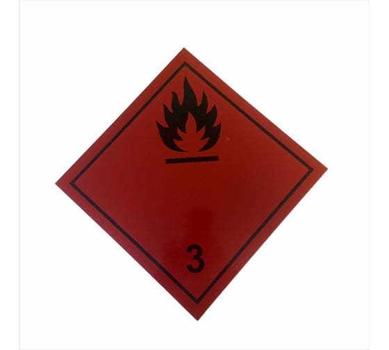Изображение товара Информационное табло Vengo по ДОПОГ, класс опасности 3, легковоспламеняющиеся жидкости, на основе, 300x300 ИТ-КО-3