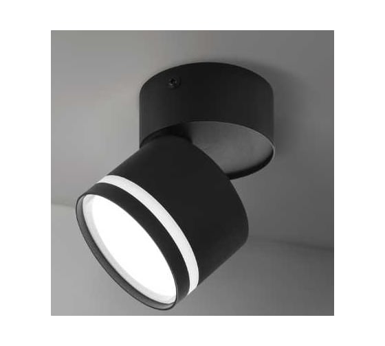 Изображение товара Светильник потолочный IN HOME НПБ-СПОТ-GX53 SBM-NL-BL с подсветкой 80x90мм черный 4690612052250