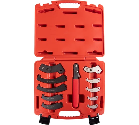 Изображение товара Набор радиусных шарнирных ключей МАСТАК 19-166 мм, кейс, 11 предметов 026-00011C