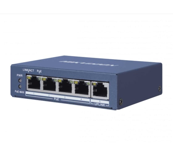 Изображение товара PoE коммутатор Hikvision Ethernet, DS-3E0505P-E УТ-00017157