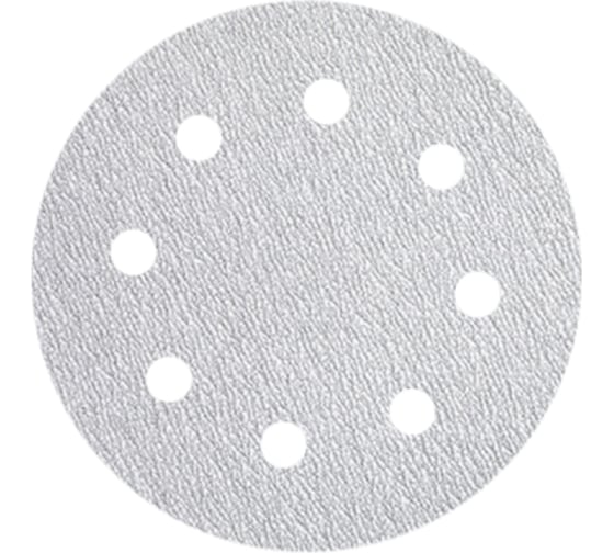 Изображение товара Набор шлифовальных кругов Vitatools 180 мм, P100, 10 штук, 8 отверстий, серые WT-180-P100-10-8