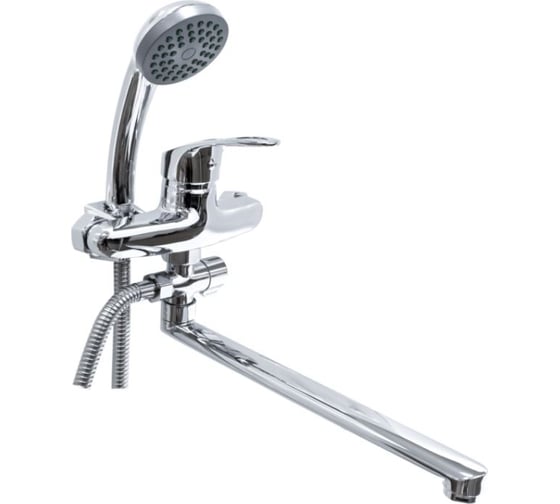 Изображение товара Смеситель для ванны Doron DВ 2241-30L, шаровый, хром, излив 300 мм, лейка 1 режим (1/10) 012002