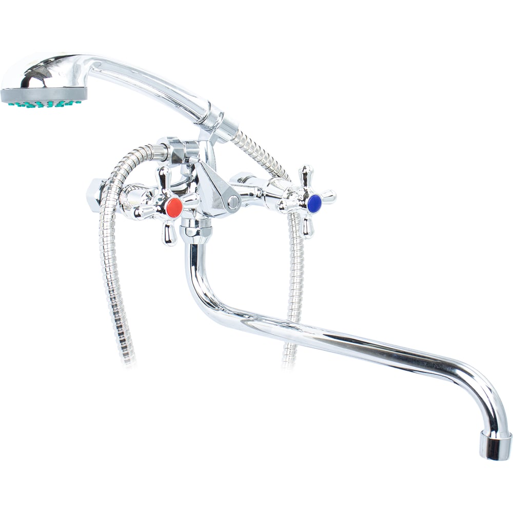 Изображение товара Смеситель для ванны Kranar KВ 1306-30S 300 мм хром двухрычажный для ванной с душем