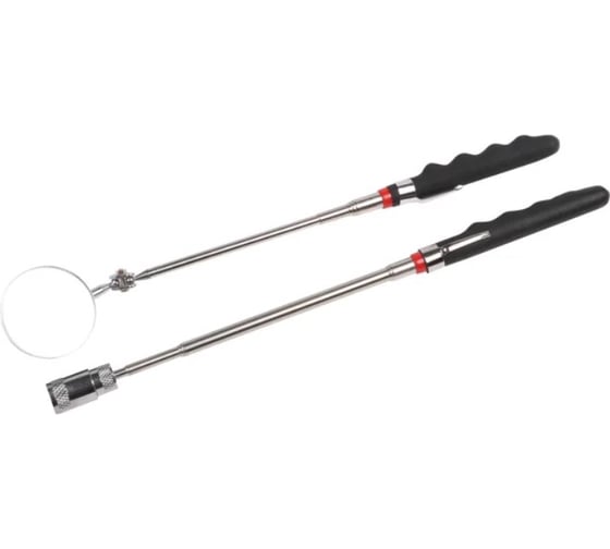 Изображение товара Инструмент инспекционный Airline 2 предмета (зеркало телескопическое, L=250-860 мм, магнитный захват телескопический, L=190-810 мм) ATBS016