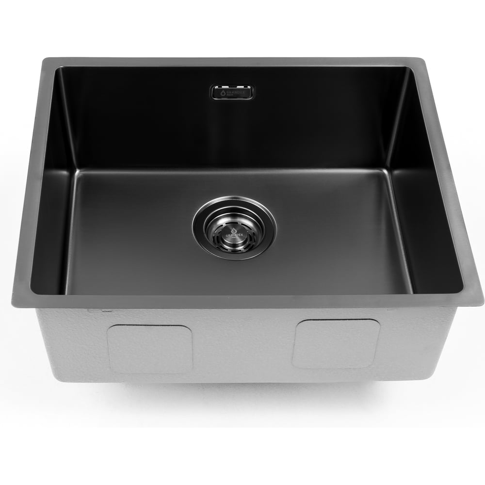 Изображение товара Мойка кухонная Grandex AQUA OPTIMA 54 PVD антрацит с измельчителем