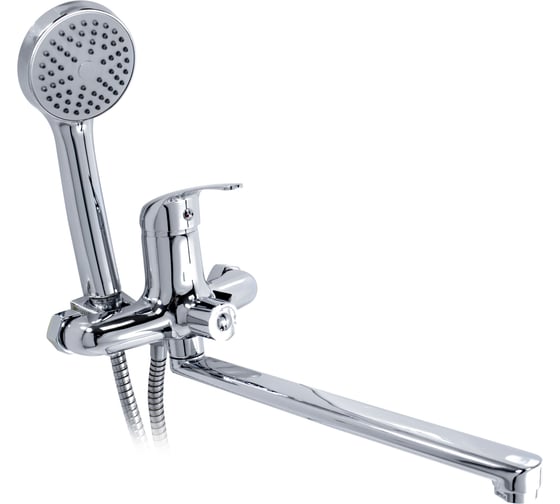 Изображение товара Смеситель для ванны Kranar KВ 2123-30L, шаровый, хром, излив 300 мм, лейка 1 режим (1/10) 006668