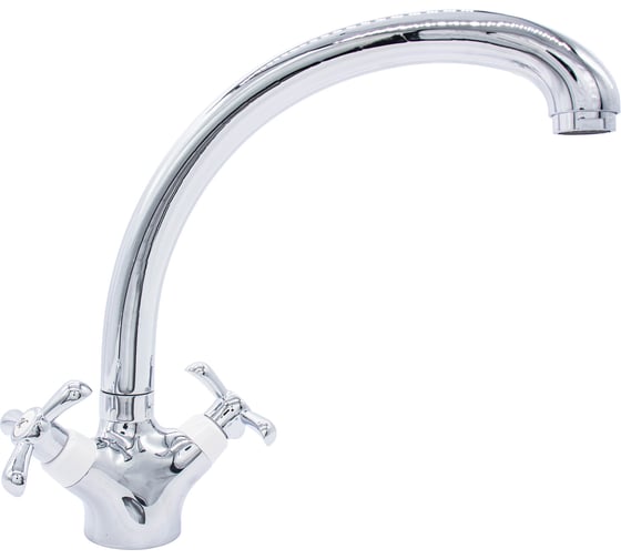 Изображение товара Смеситель для кухни Doron DС 1907-N, 1/2 керамика, хром, излив толстый литой, п/г (1/10) 003365