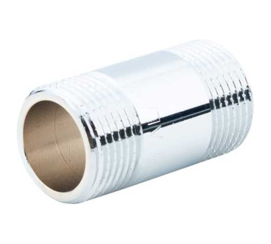 Изображение товара Удлинитель бочонок ALATO НР-НР 1", хромированный, 60мм 0126-2506