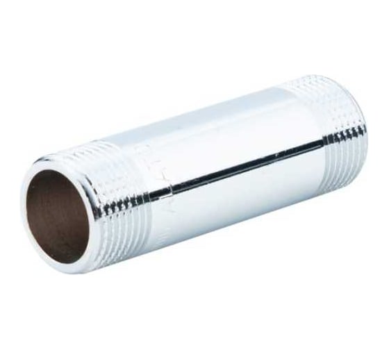 Изображение товара Удлинитель бочонок ALATO НР-НР 3/4", хромированный, 80мм 0126-2008