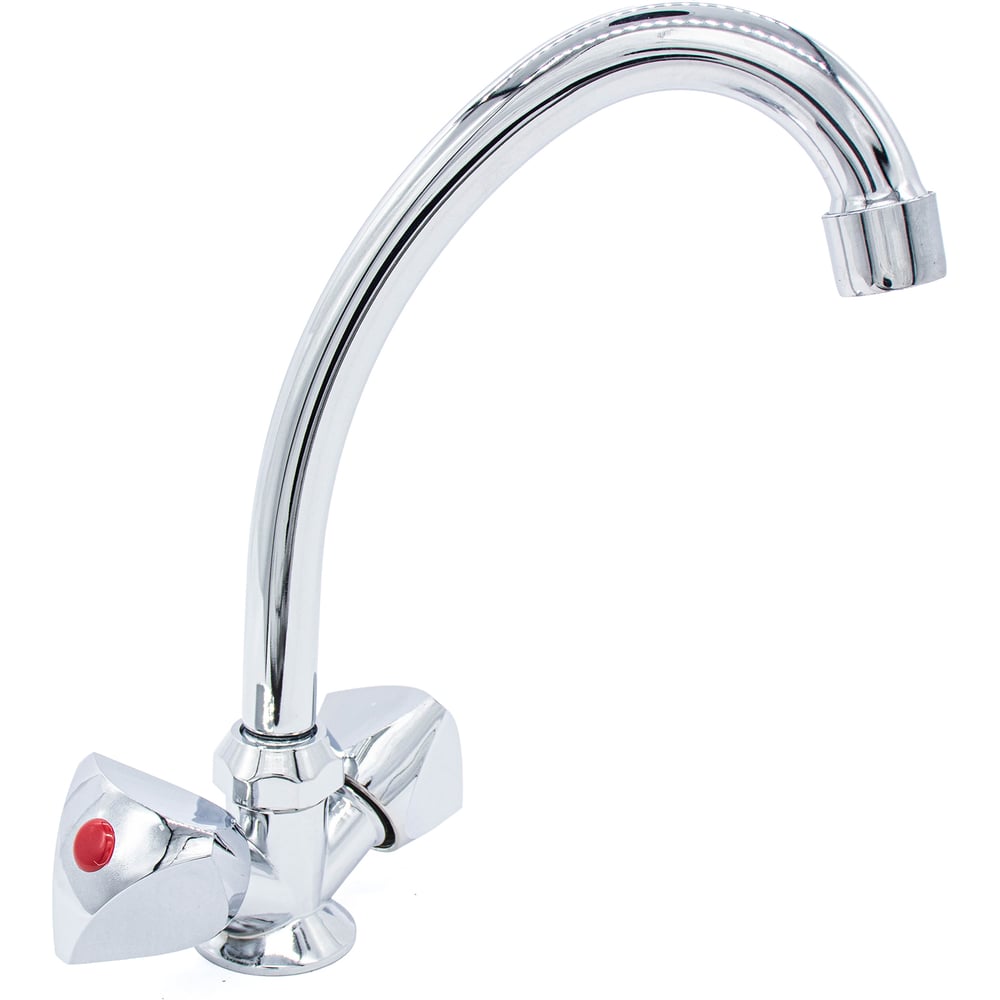 Изображение товара Смеситель для кухни Kranar KС 1707 двухрычажный хром с поворотным изливом  G1/2