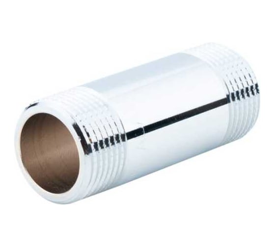 Изображение товара Удлинитель бочонок ALATO НР-НР 1", хромированный, 80мм 0126-2508