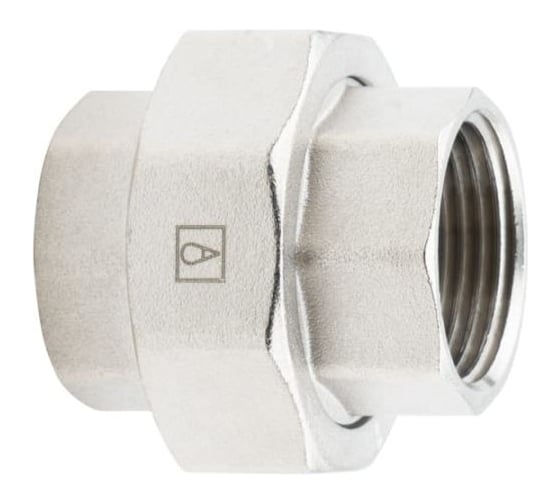 Изображение товара Американка прямая (разъемная муфта, сгон) ALATO ВР-ВР, латунь никелированная 3/4 (5/45) 0130-2020