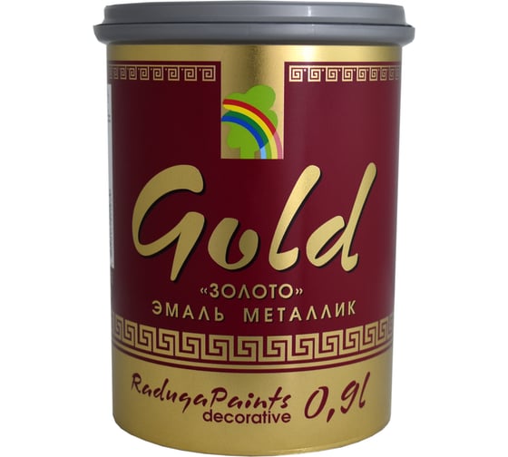 Изображение товара Эмаль Радуга Р-117 (золото; металлик; 0.9 л) 141723