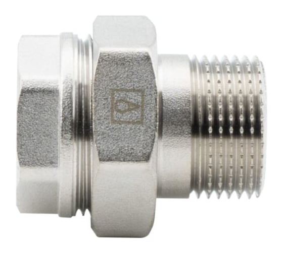 Изображение товара Американка прямая (разъемная муфта, сгон) ALATO ВР-НР, латунь никелированная 2 (1/10) 0131-5050