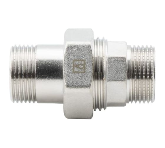 Изображение товара Американка прямая (разъемная муфта, сгон) ALATO НР-НР, латунь никелированная 3/4 (5/70) 0132-2020