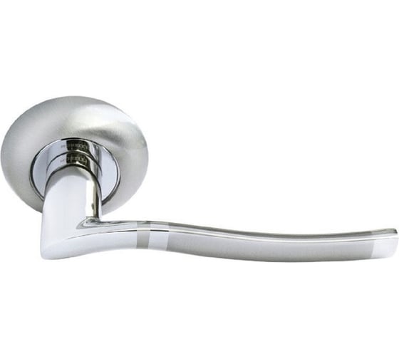 Изображение товара Дверная ручка MORELLI "Фонтан" MH-04 SN/CP, цвет - белый никель/ хром 9010538