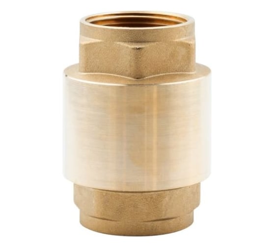 Изображение товара Клапан обратный пружинный ALATO с латунным седлом ВР-ВР, латунный 1/2 (24/144) 0141-1515