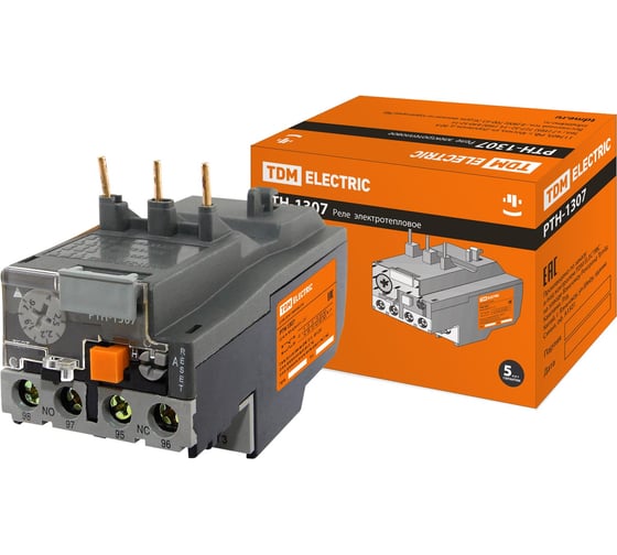 Изображение товара Реле TDM ELECTRIC РТН-1307 1,6-2,5А SQ0712-0004