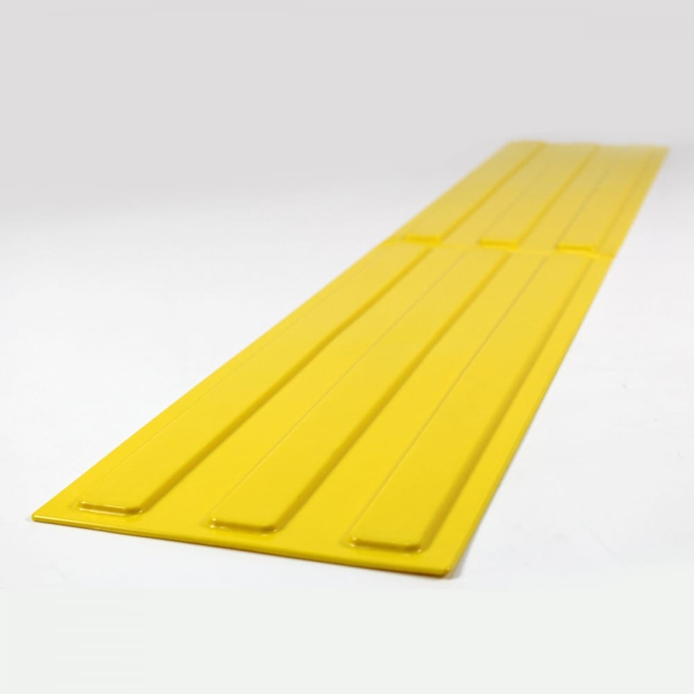 Тактильная плитка PALITRA TECHNOLOGY, цвет желтый 50206-PVC-180x500x4-Y-10 - фото 1