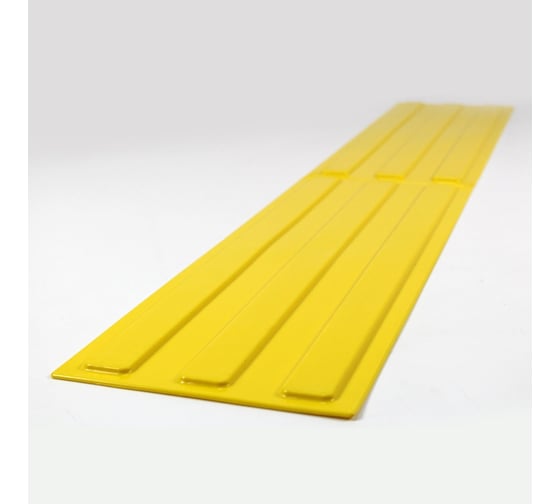 Изображение товара Тактильная плитка PALITRA TECHNOLOGY направление движения, зона получения услуг 10шт 50206-PVC-180x500x4-Y-10