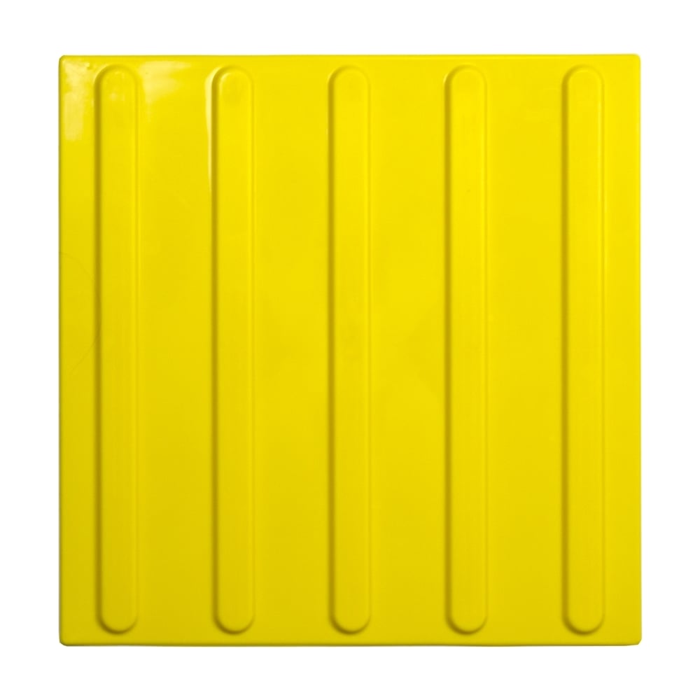 Тактильная плитка PALITRA TECHNOLOGY, цвет желтый 50245-1-PU-300x300x4-Y-10 - фото 1