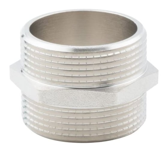 Изображение товара Ниппель ALATO НР-НР, латунь никелированная 1.1/2 (5/40) 0103-4040