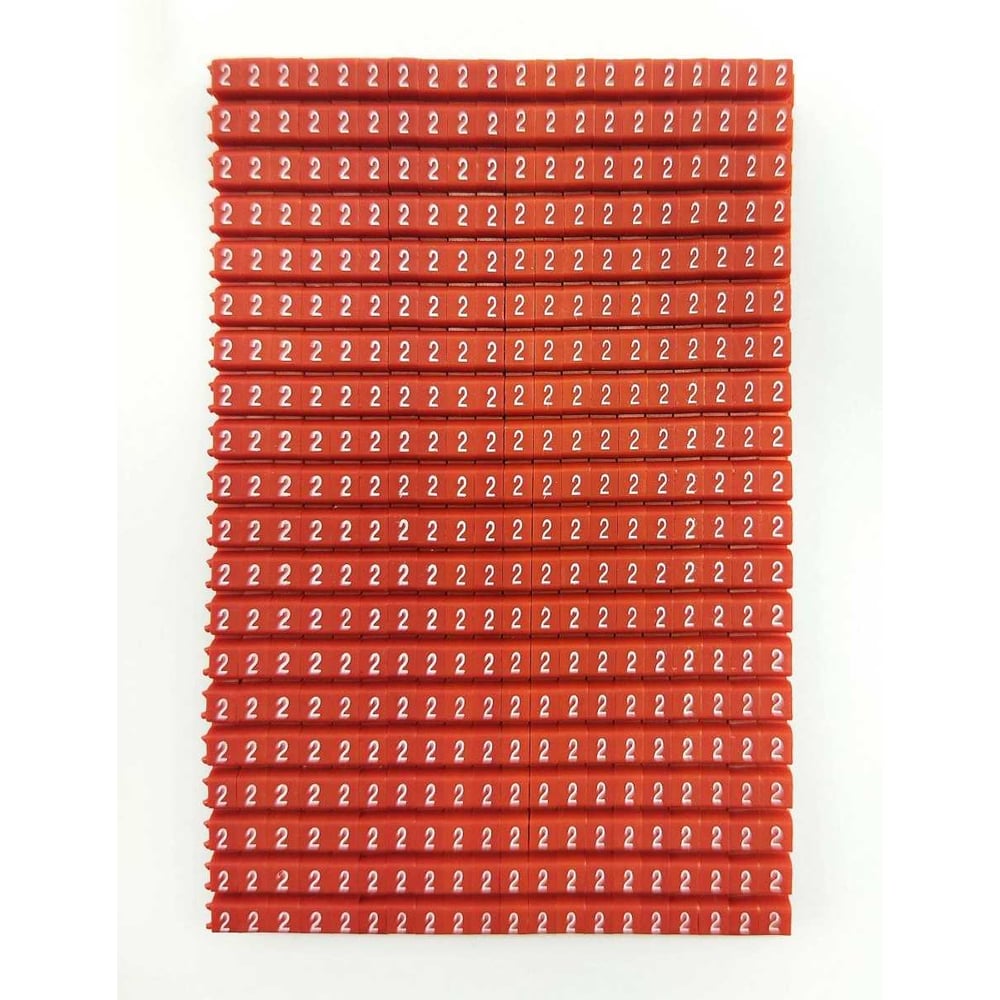 Изображение товара Маркировка кабеля ONKA KCG 2 (400 шт, полиамид, красный)