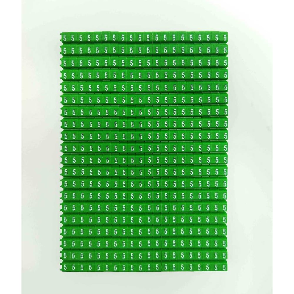 Изображение товара Маркировка кабеля ONKA KCG 2 1,5-2,5 мм.кв. 400 шт зелёный полиамид