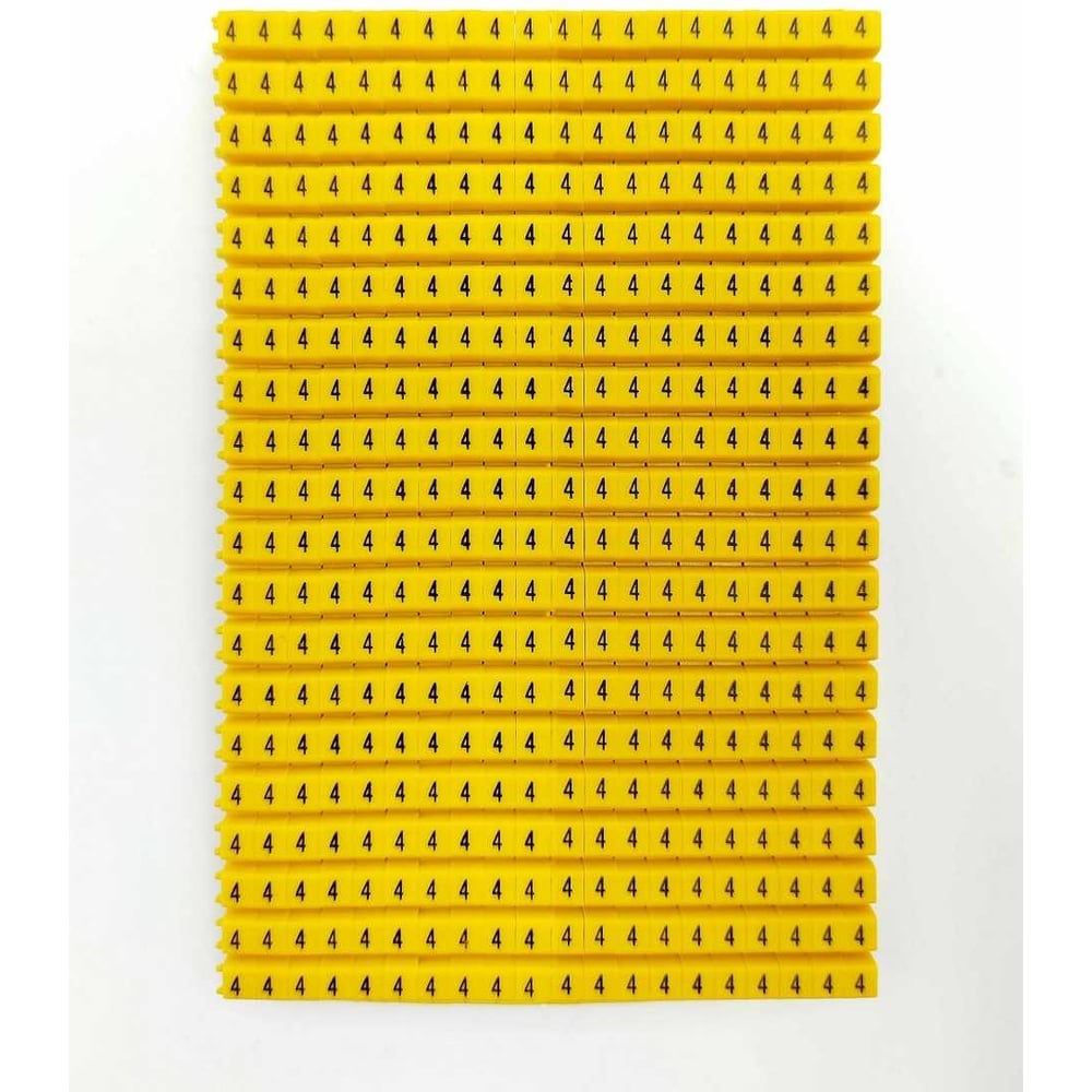 Изображение товара Кабельная маркировка ONKA KCG 2 400 шт желтая полиамид