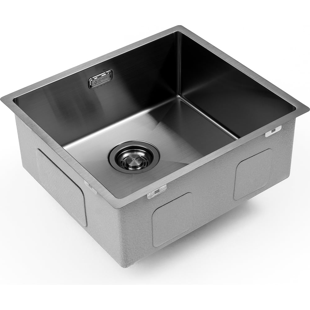 Изображение товара Мойка кухонная Grandex AQUA PROLINE 49 PVD ANTHRACITE с измельчителем