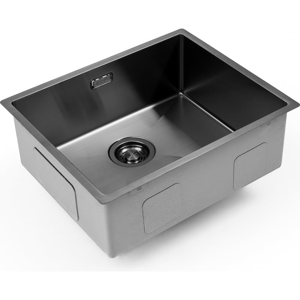 Изображение товара Мойка кухонная Grandex AQUA PROLINE 54 PVD ANTHRACITE 595х495 мм