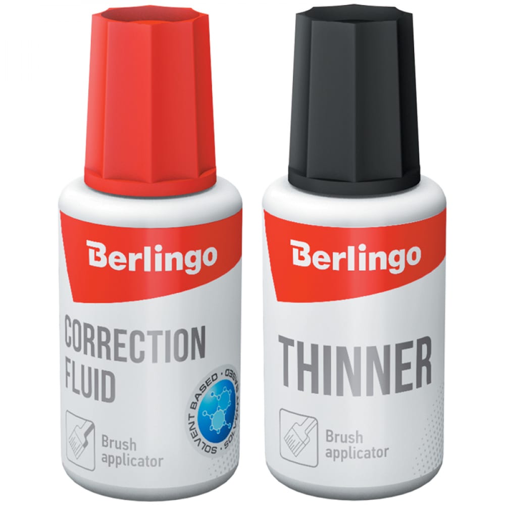 Корректирующая жидкость Berlingo жидкость корректирующая berlingo 20мл водная с кистью 309643