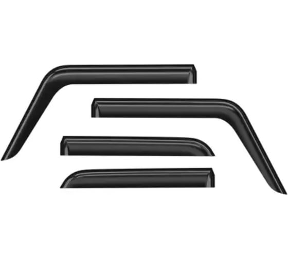 Изображение товара Дефлекторы окон Voron Glass неломающиеся для а/м UAZ Patriot 2005-н.в. /кроссовер/накладные/к-т 4шт/ DEF00314