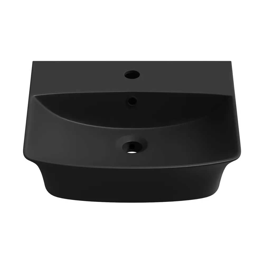 Изображение товара Настенная или накладная раковина Lavinia Boho Bathroom Sink 45x41 см матовая черная