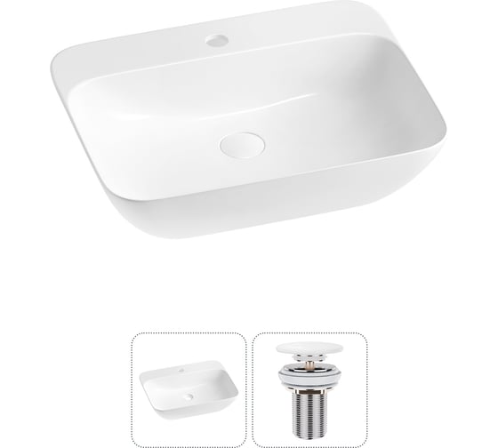 Изображение товара Подвесная или накладная раковина Lavinia Boho для ванной комнаты Bathroom Sink в наборе 2 в 1 33311113