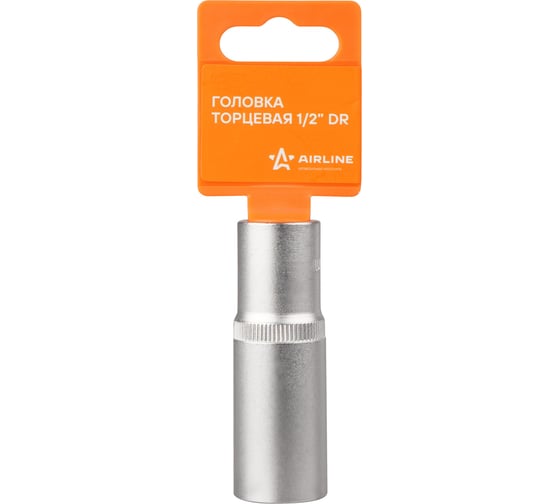 Изображение товара Головка торцевая двенадцатигранная глубокая AIRLINE 30 мм, 1/2 DR, пласт. подвес ATAO039