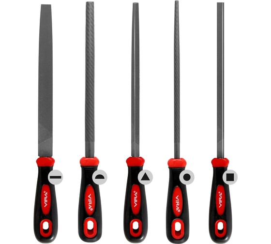 Изображение товара Набор напильников по металлу VIRA 200 мм, зернистость 2 820006